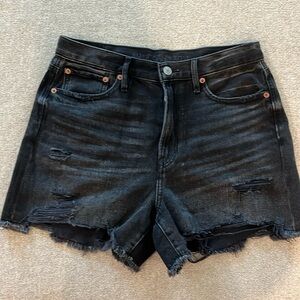 Women’s American Eagle destroyed black shorts size 8